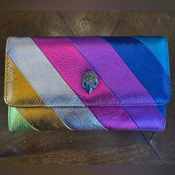 Kurt Geiger London Kensington leather chain wallet - Picture 1 of 7